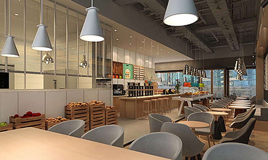 沏点Cafe&food咖啡厅设计要素是关注顾客的消费观