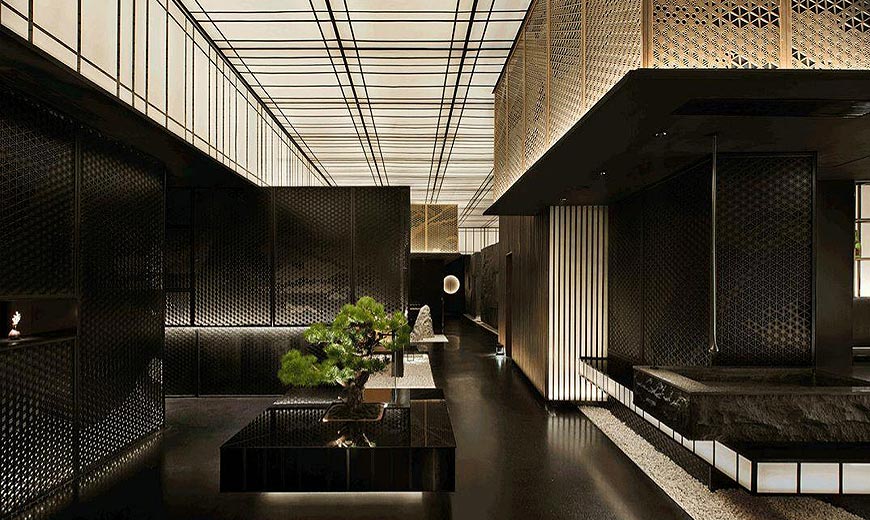 黑松白鹿日式餐厅设计